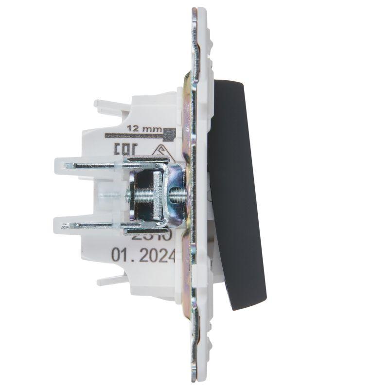 Выключатель перекрестный 1-кл. SKANDY 10А SK-V03G графит IEK SK-V13-0-10-K53