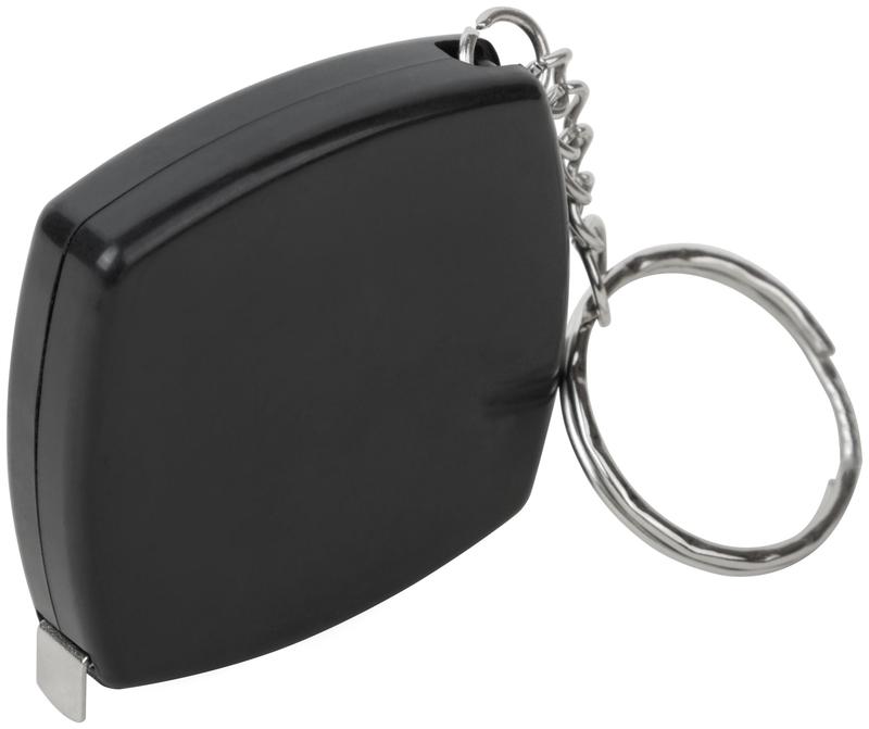 Рулетка-брелок 2мх6мм квадратн. черн. FIT 17822