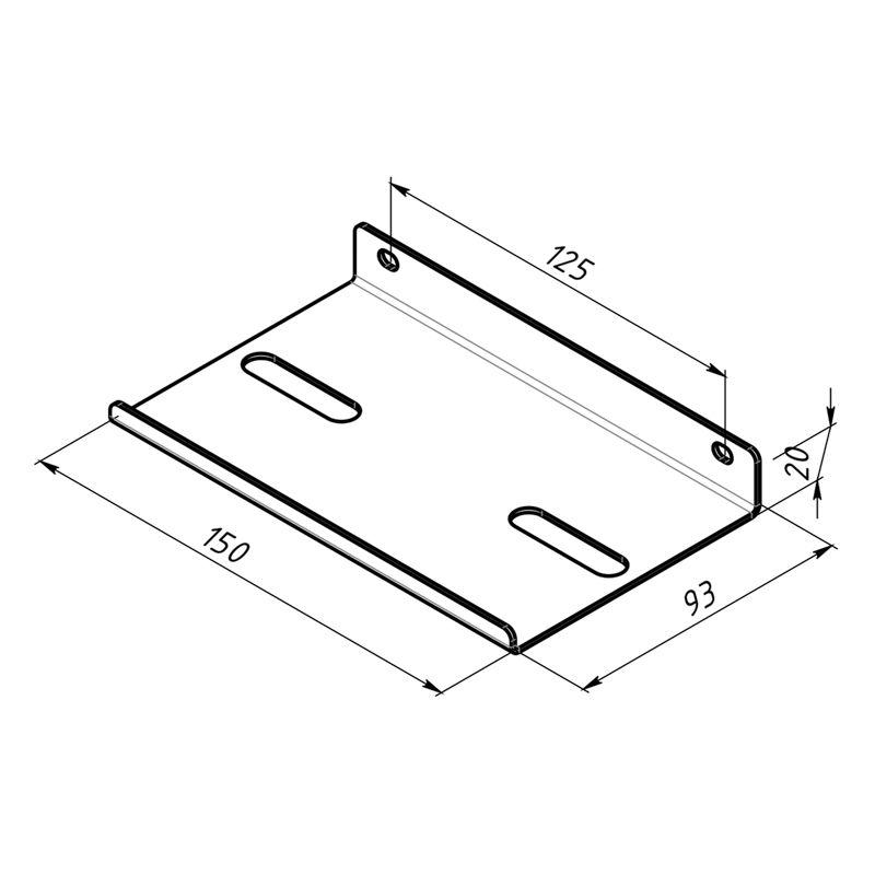 Держатель для электролобзика настенный черн. Rexant 38-0669