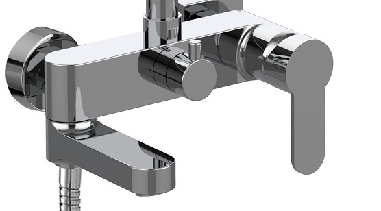 Колонна для душа телескопич. Blu излив-дивертор, хром Paffoni