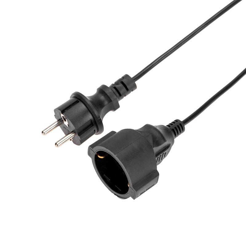 Удлинитель-шнур на рамке 1х10м с заземл. 6А 1.3кВт IP20 ПВС 3х0.75 черн. PROconnect 13-4913