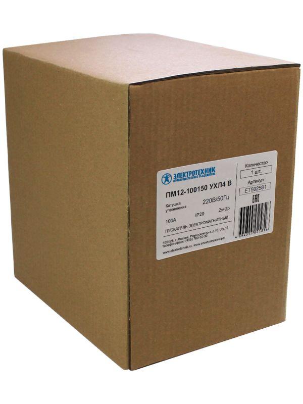 Пускатель ПМ 12-100150 УХЛ4 В 100А кат. 220В AC 2НО+2НЗ Электротехник ET502581