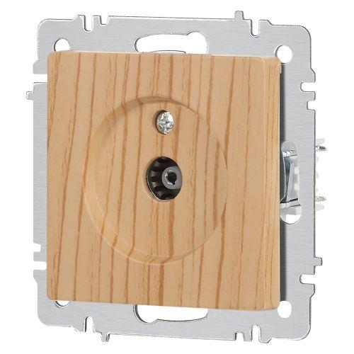 Розетка телевизионная одиночная TV СП Accent 6-301-11 IP20 сосна Intro Б0063622