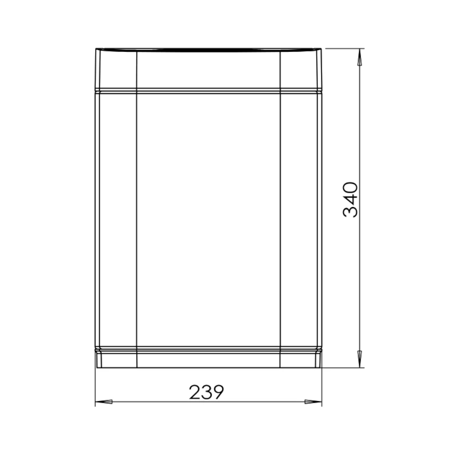 Сенсорное ведро JAVA S-883-9W, 9 литров