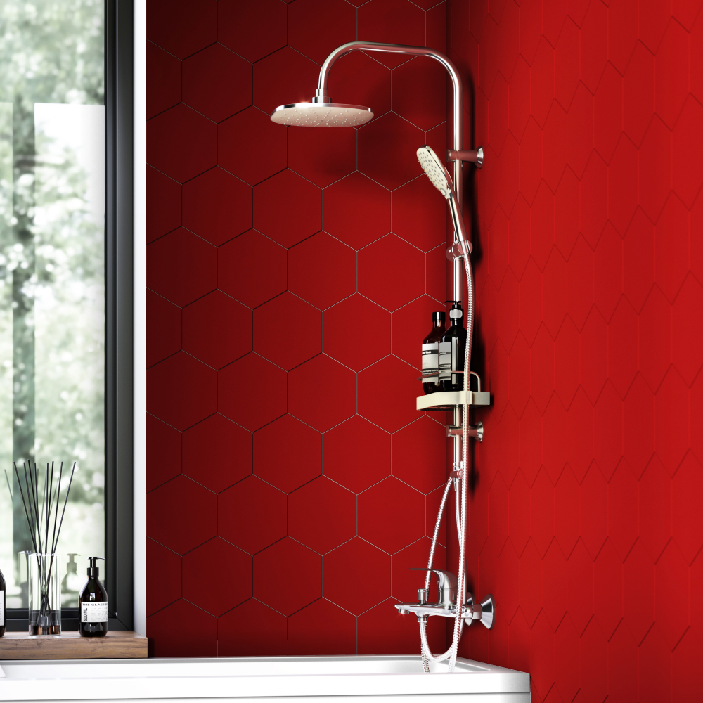 D0740000 Prime душевая система с тропическим душем, ручной душ 5 функций,  шланг 175 мм