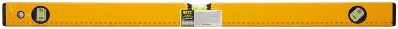 Уровень "Стайл" 3 глазка фрезер. рабочая грань шкала профи 800мм корпус усиленный желт. FIT 18208