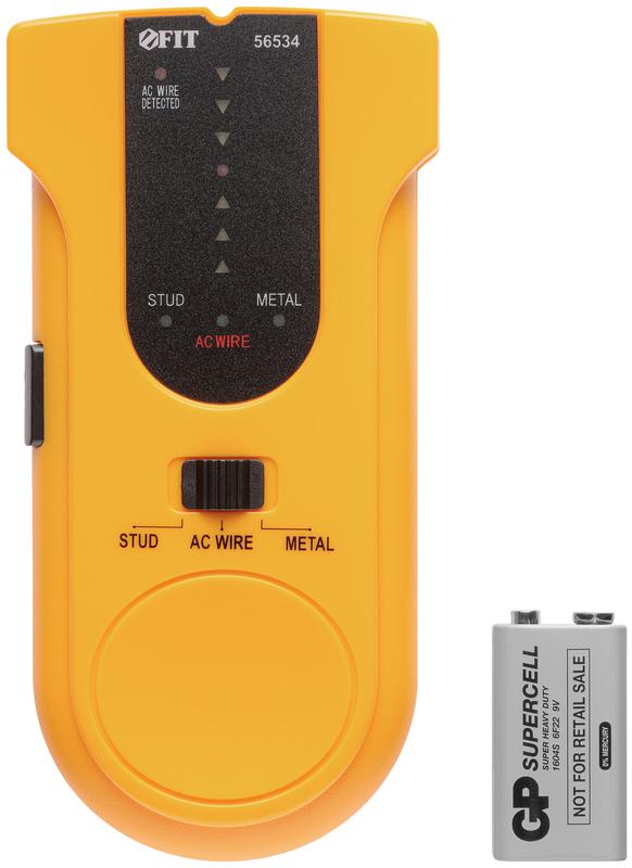 Детектор напряжения деревянных иметаллических балок (3в1) профи FIT 56534