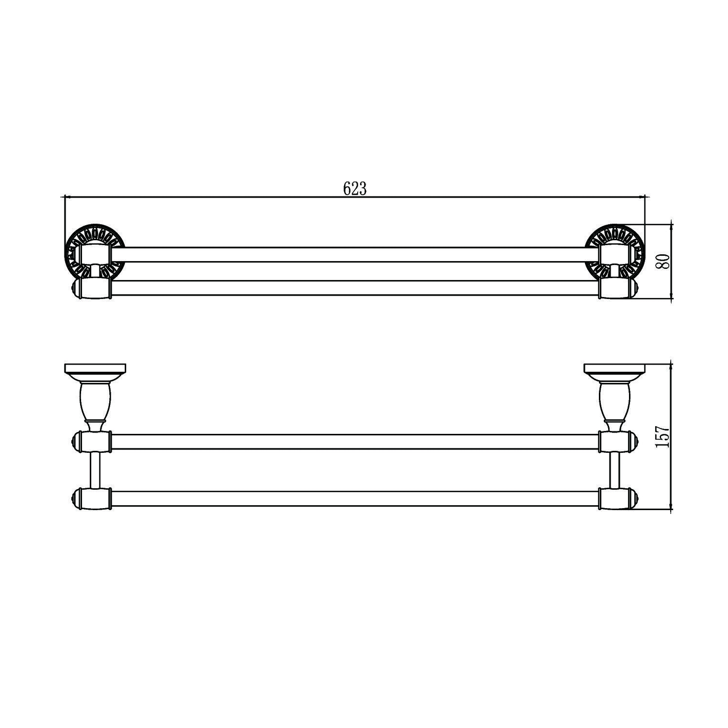 Полотенцедержатель Savol S-606648H, черный