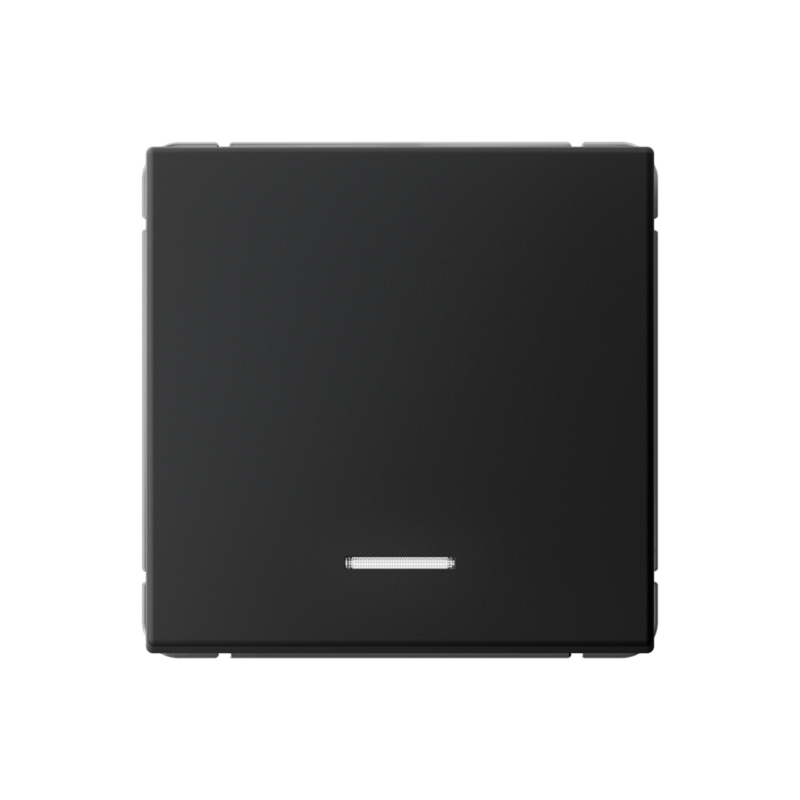 Выключатель кнопочный 1-кл. ArtGallery 10А с подсветкой механизм карбон SE GAL001016