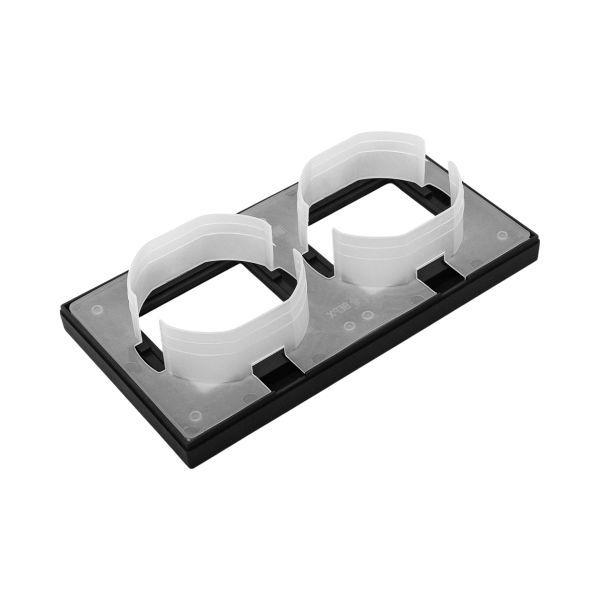 Рамка 2-м Эпика IP44 пластик черн. EKF UP1-FPB-02-44