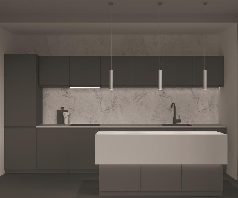 Светильник VGL 10Вт GU10х1 IP20 подвесной Voltega VGL075PL-01MG