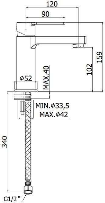 Смеситель для раковины Paffoni West WS071CR