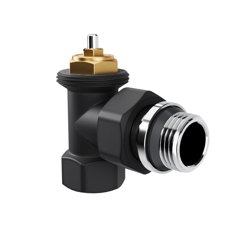 Набор термостатический угловой Design 1/2дюйм М30х1.5 черн. Royal Thermo НС-1640381