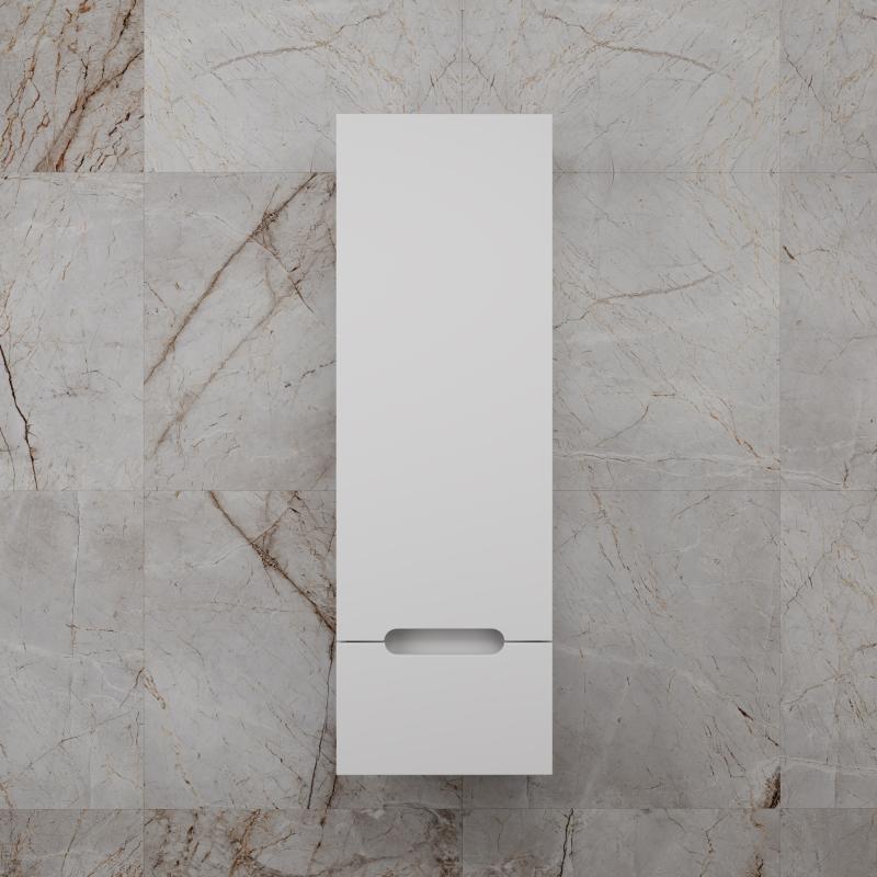 Колонна подвесная "Матис" 36 см, 1 ящик, Белый матовый, PLUS, ЭМАЛЬ