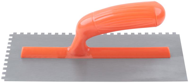 Гладилка зубчатая 280х130мм зуб 6х6мм пластик. ручка стальная КУРС 05137