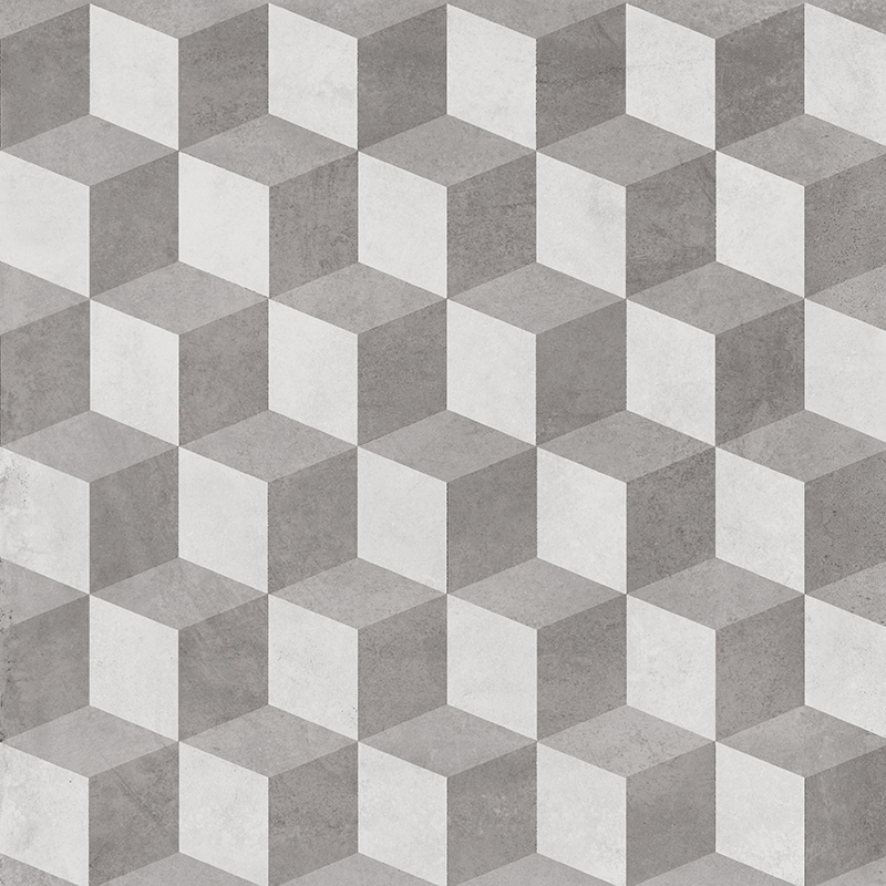 Керамогранит Карнаби-стрит орнамент серый 20х20, SG1576N