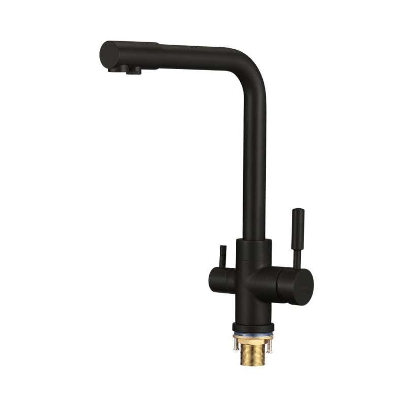 Смеситель для кухни с подключением к фильтру Savol S-L1801H-1, черный
