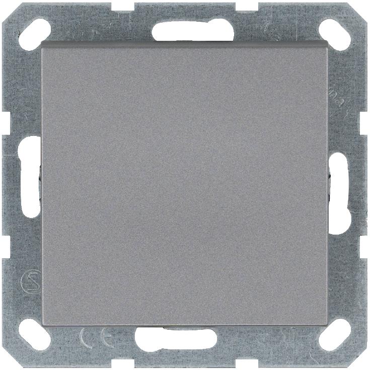 Переключатель проходной 1-кл. 10А IP20 механизм алюм. Jasmart G3012S