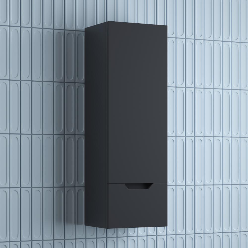 Пенал "Остин" 360 см подвесной 1 ящик графит эмаль PLUS