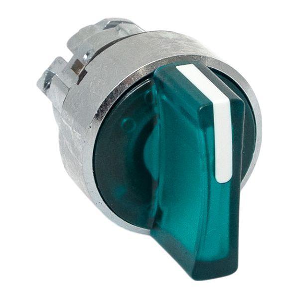 Механизм переключателя исполнительный XB4 IP65 на 2 положения с фиксацией с подсветкой с короткой ручкой зел. EKF XB4BD2FL-G-65