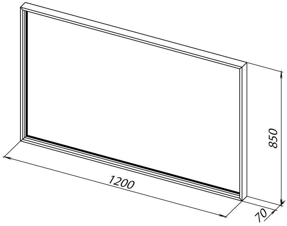 Зеркало Allen Brau Liberty 120 1.330017.BB черный браш