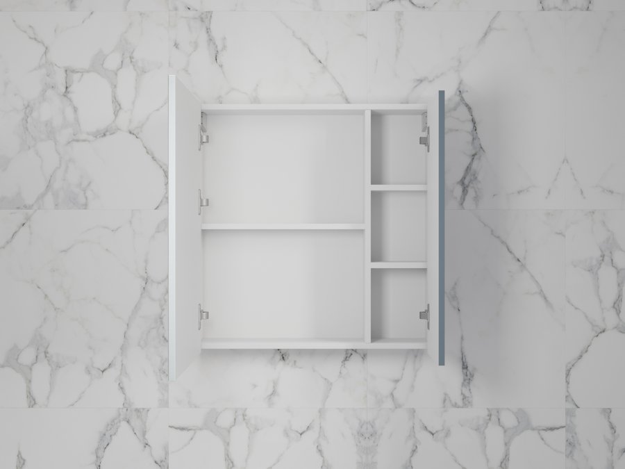 Зеркальный шкаф «Стокгольм» 70 см графит софт