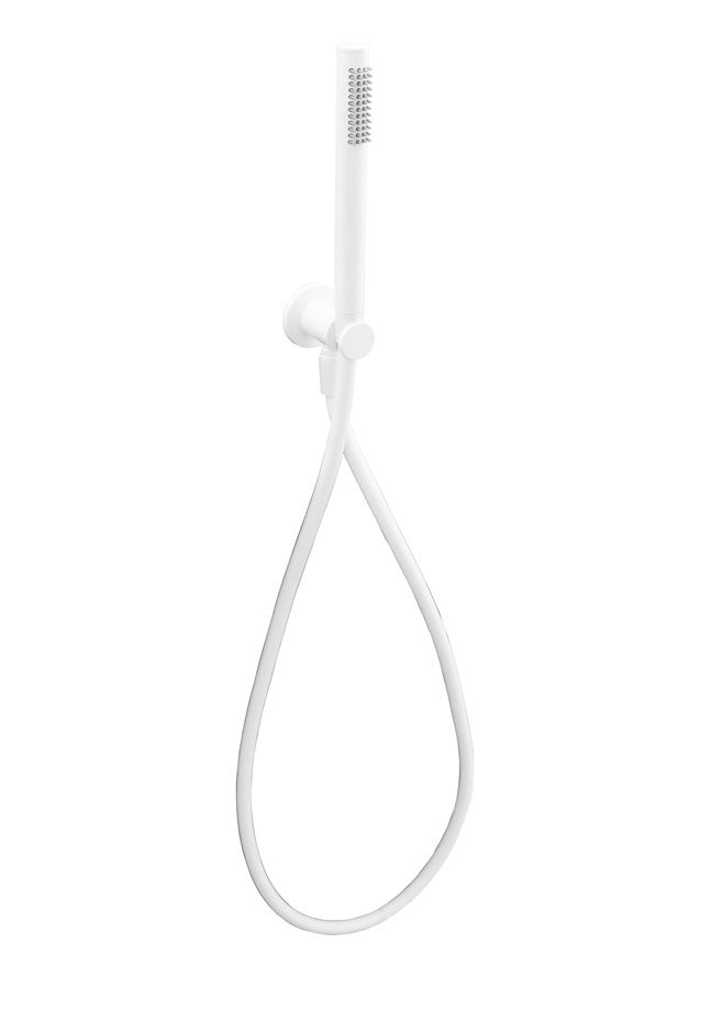 Набор руч. Душа+водорозетка с подкл. Воды и креплением из металла, душ металл MASTER, шланг металл 1500мм, Цвет белый матовый