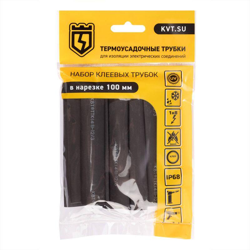 Набор термоусадочных трубок Квадро 12/3 КВТ 89783