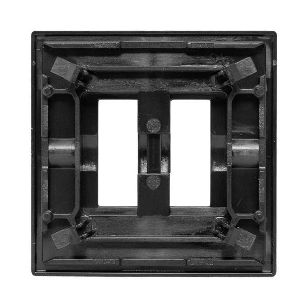 Пластина переходная для 1-кл./2-кл. выключателя IP44 Эпика черн. EKF UP1-SWB-44