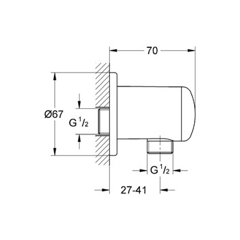 Шланговое подключение Grohe Relexa plus 28671000