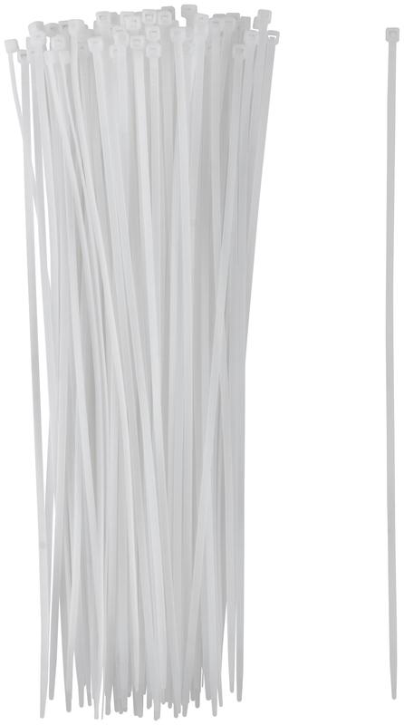 Хомут для проводов 3.6х300мм нейлон. бел. (уп.100шт) FIT 60371