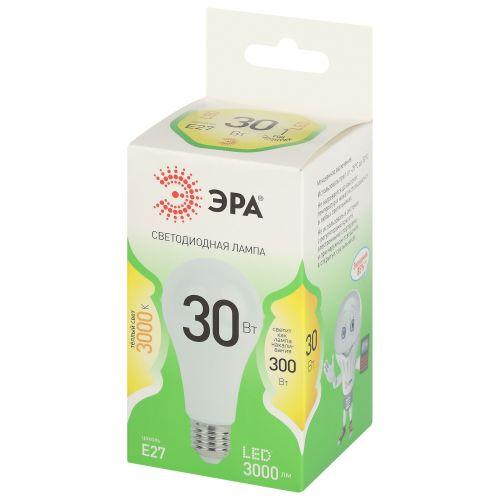 Лампа светодиодная GREEN LINE A65-30W-830-E27 GL 30Вт груша 3000К свет тепл. E27 Эра Б0067143