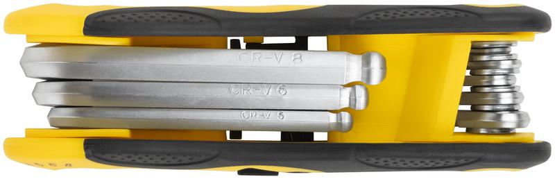 Ключ шестигранный с шаром 1.5-8мм складной CrV (уп.8шт) FIT 64183