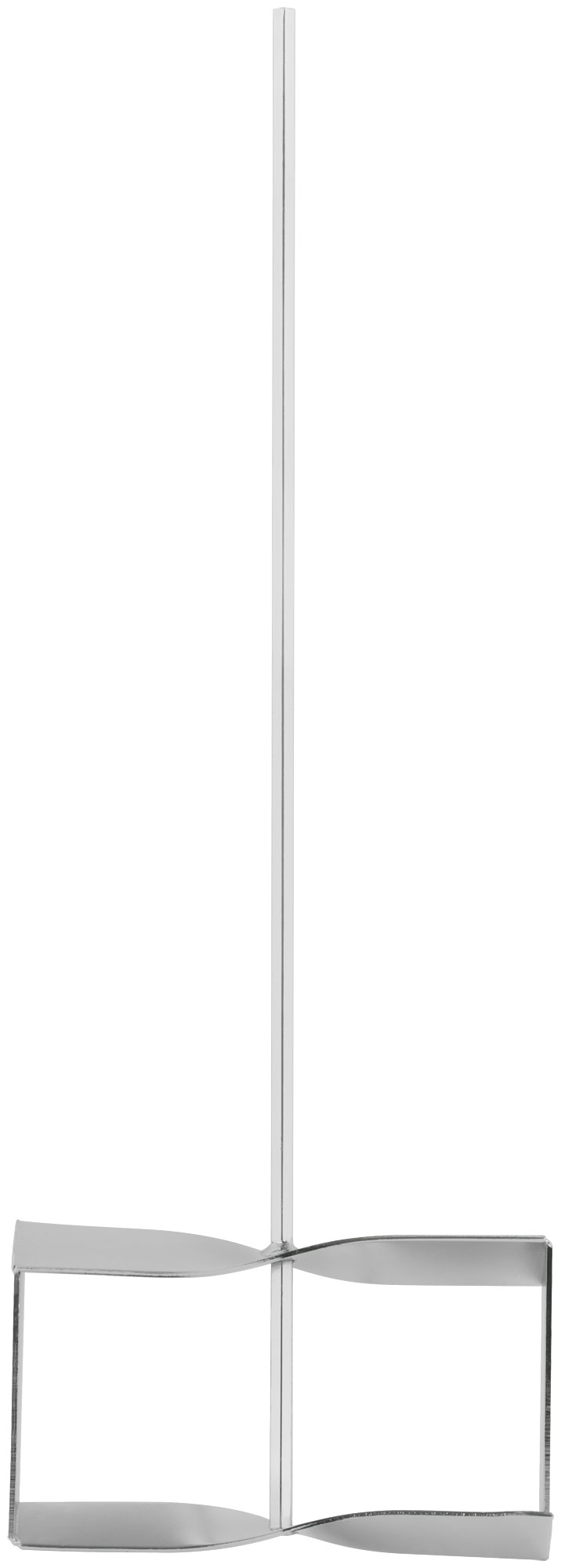 Миксер для строительных смесей оцинкованный усиленный Профи  212х600 мм