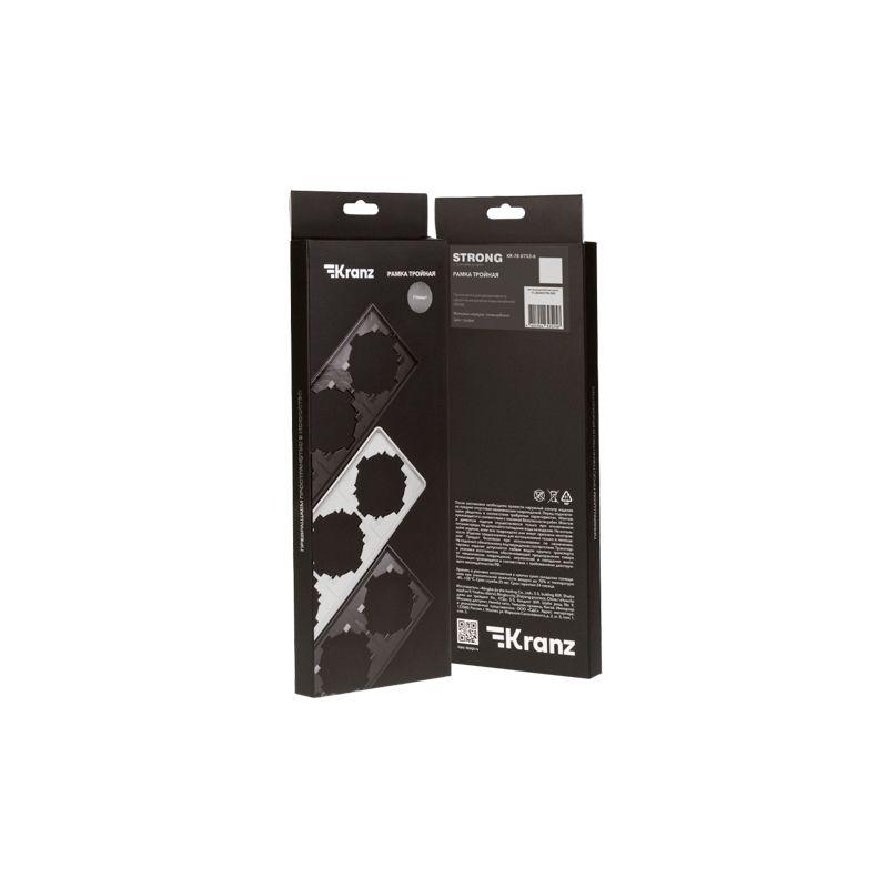 Рамка 3-м STRONG MIELE графит Kranz KR-78-0753-6