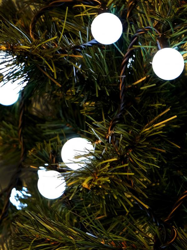 Гирлянда "Шарики" OLDBL70-W-E 10м 70 бел. светодиод. с доп. соед. до 3-х мод. IP54 SHLights 4690601004376