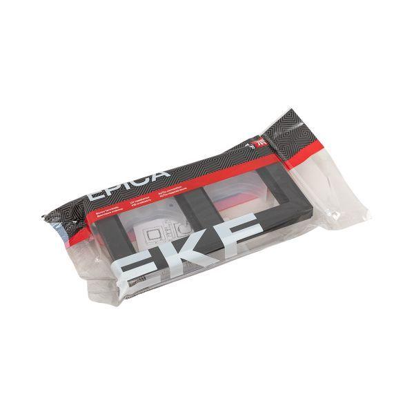 Рамка 2-м Эпика IP44 пластик черн. EKF UP1-FPB-02-44