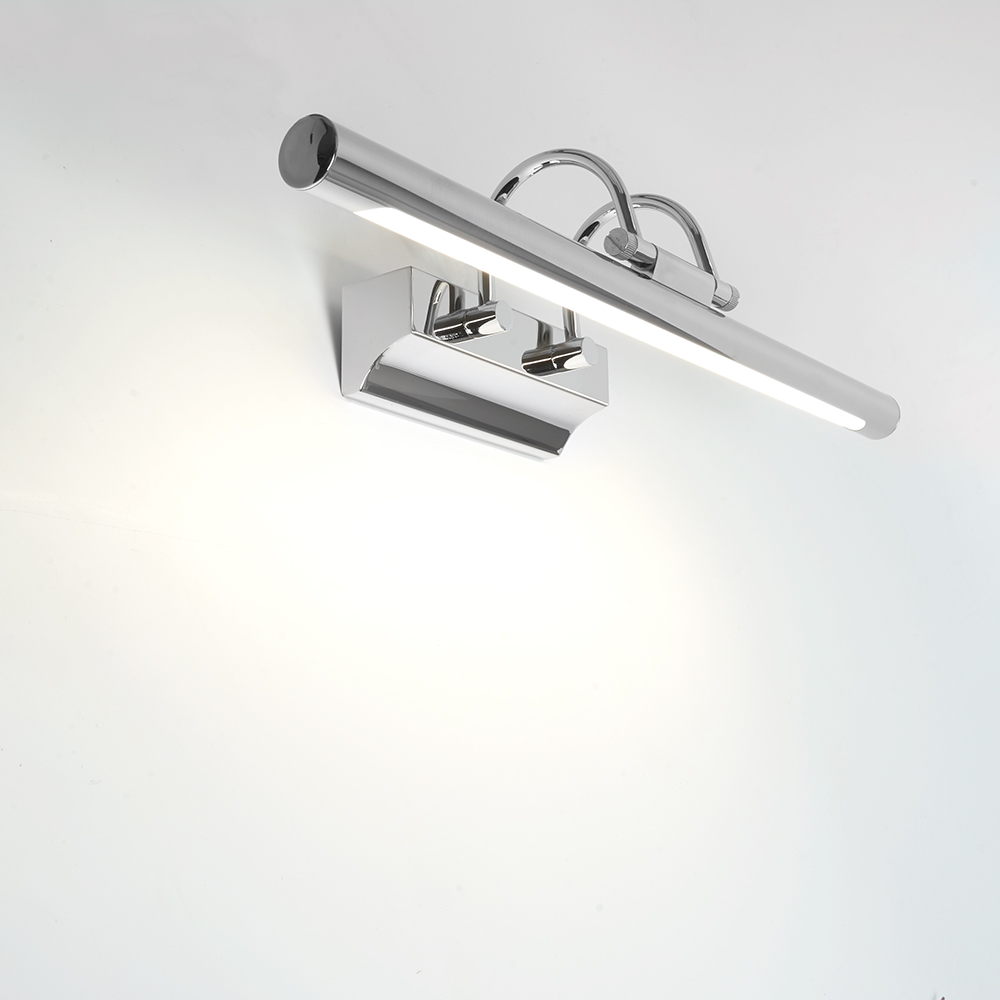 Светильник светодиодный ДБО-7w 4000К 360Лм хром подсветка для зеркал с поворотным механизмом