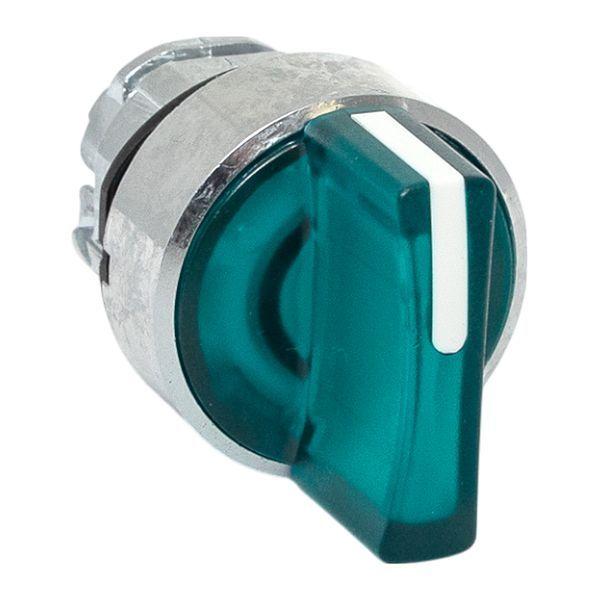 Механизм переключателя исполнительный XB4 IP65 на 3 положения с фиксацией с подсветкой с короткой ручкой зел. EKF XB4BD3FL-G-65