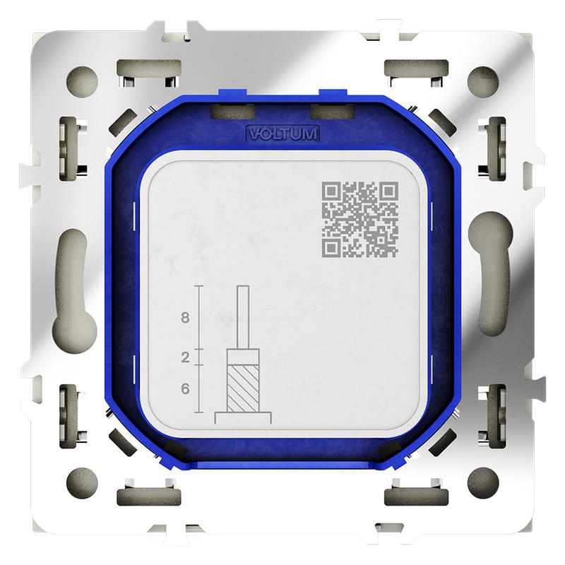 Розетка телевизионная оконечная TV + SAT 2-м СП S70 механизм шелк Voltum VLS060404