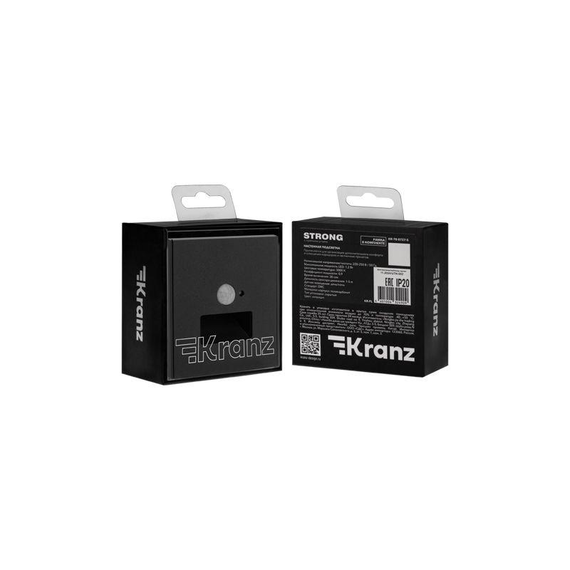 Подсветка STRONG MIELE СП настен. для ног антрацит Kranz KR-78-0727-5