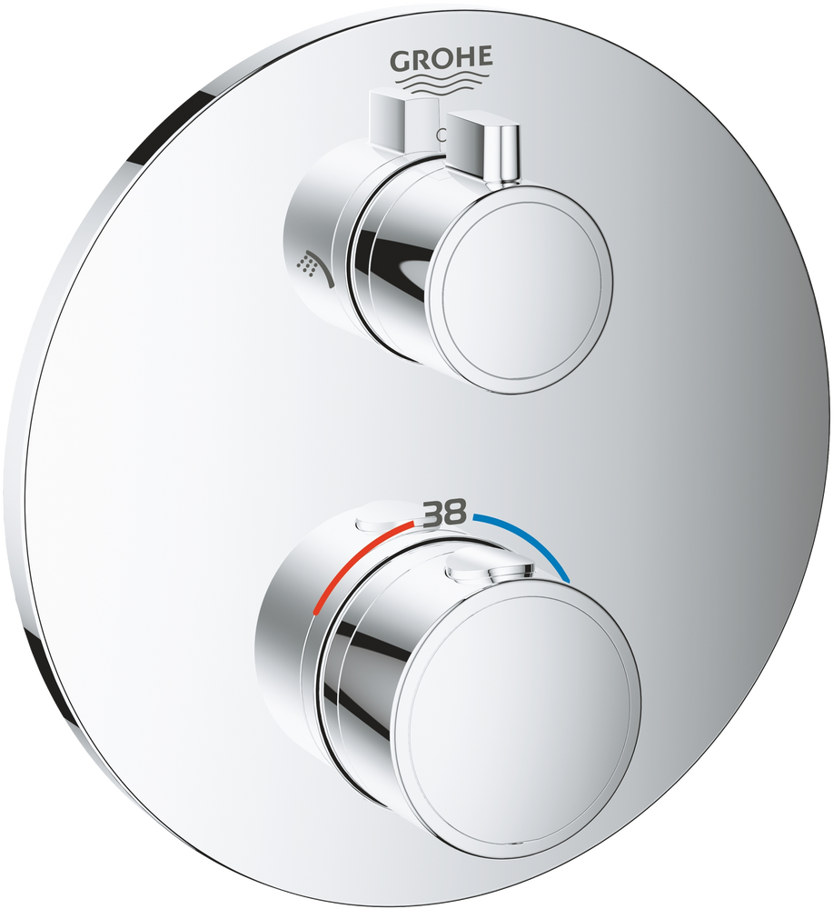 Термостат для душа на 2 потребителя Grohe Grohtherm 24076 000 (24076000) хром