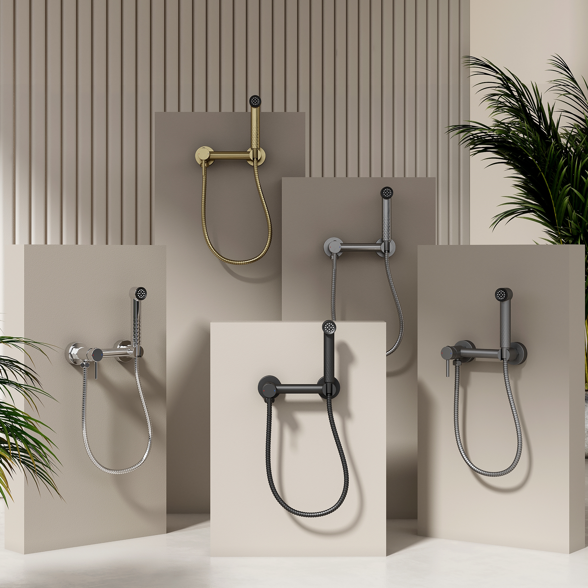 Гигиенический душ со смесителем Splenka S99.51.05, сатин