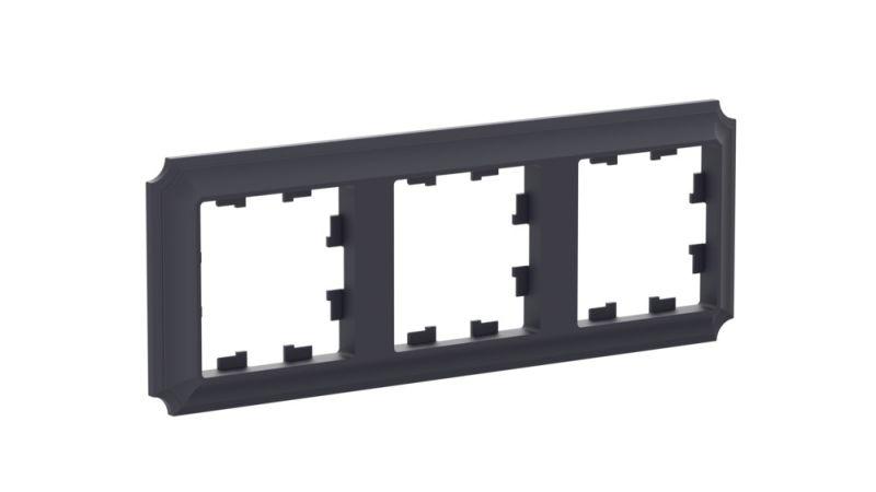 Рамка 3-м AtlasDesign Antique универс. карбон SE ATN101003