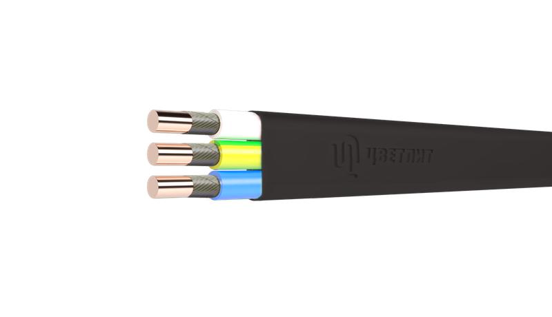Кабель ВВГ-Пнг(А)-FRLS 3х2.5 ОК (N PE) 0.66кВ (м) Цветлит 00-00140468
