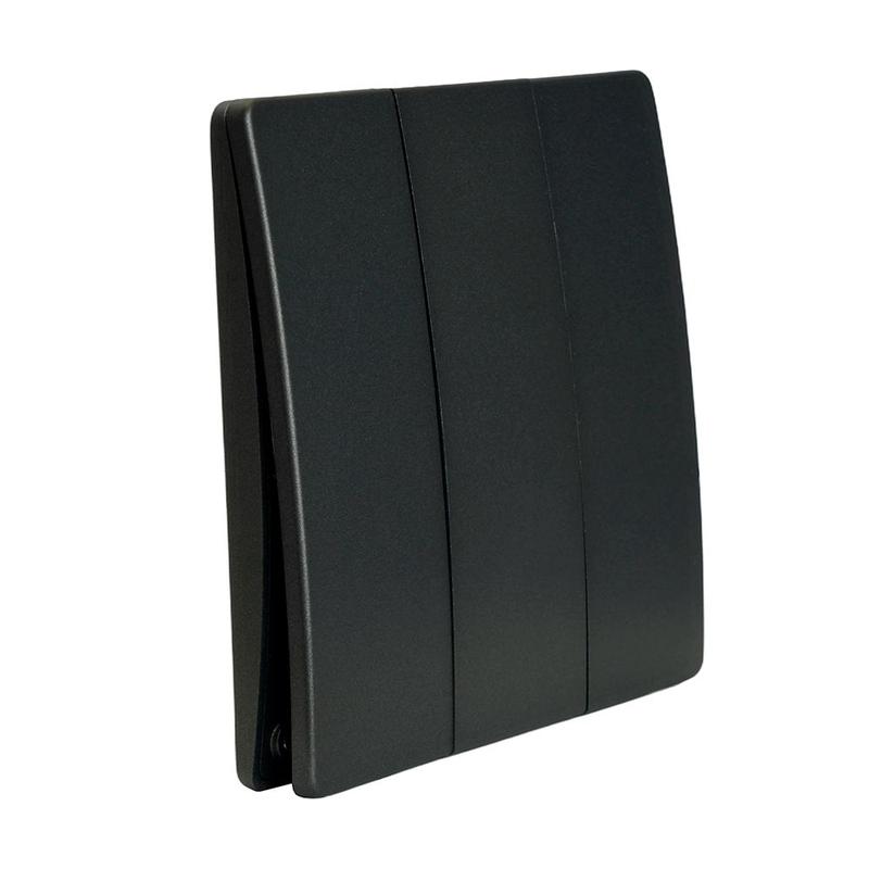 Выключатель дистанционного управления трехклавишный 7мВт IP65 TM93 графит FERON 51025