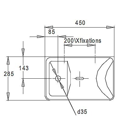 Раковина Jacob Delafon Reve E4805-00 45 см