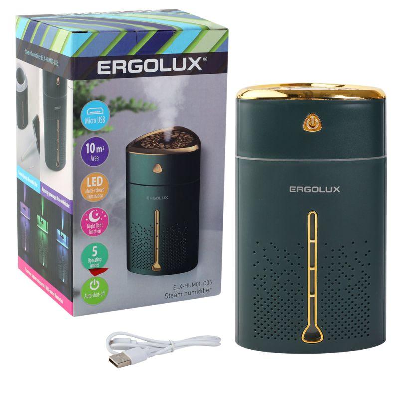 Увлажнитель ELX-HUM01-C05 зел./зол. Ergolux 15326