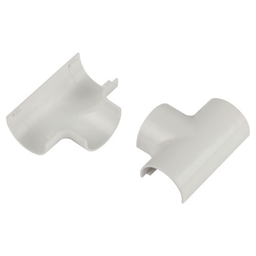 Угол для кабель-канала полукруглого Т-образ. 20х12мм T-KK-20-12-FW бел. (уп.2шт) Эра Б0064915