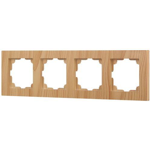 Рамка 4-м СП Accent 6-504-11 сосна Intro Б0063771